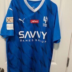 Size XL Neymar, Jr. Al Hilal jersey